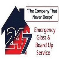 emergency glass repair and board up services logo